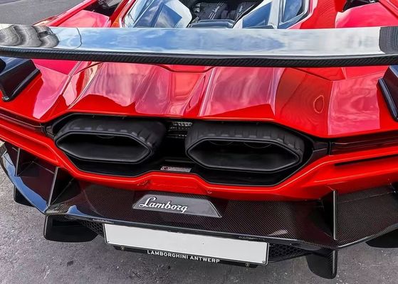 Revuelto Lamborghini Body Kit DMC estilo Rojo Fibra de Carbono Ala de Spoiler