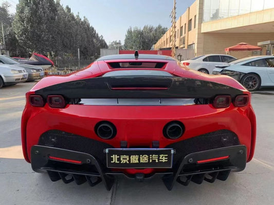 Espoiler de fibra de carbono Espoiler de fibra de carbono para Ferrari SF90 SF90 Estilo OEM mejorado Espoiler cola