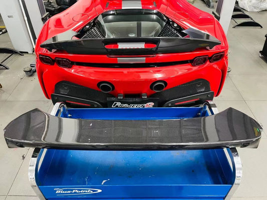 Espoiler de fibra de carbono Espoiler de fibra de carbono para Ferrari SF90 SF90 Estilo OEM mejorado Espoiler cola