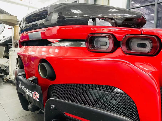 Espoiler de fibra de carbono Espoiler de fibra de carbono para Ferrari SF90 SF90 Estilo OEM mejorado Espoiler cola