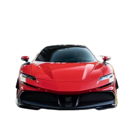 Para Ferrari SF90 Kit de cuerpo de fibra de carbono SF90 Upgrade RYFT estilo saltar hacia abajo delantero de labio difusor spoiler Kit de cuerpo
