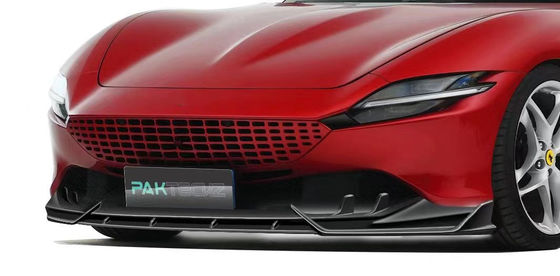 Fibra de carbono seco para Ferrari ROMA Fibra de carbono Kit ROMA Fibra de carbono delantera de labio difusor Spoiler Hood Grill Kit de cuerpo