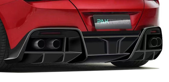 Fibra de carbono seco para Ferrari ROMA Fibra de carbono Kit ROMA Fibra de carbono delantera de labio difusor Spoiler Hood Grill Kit de cuerpo