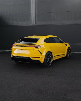 Lamborghini Urus de color amarillo Kit de cuerpo de fibra de carbono de labio frontal de lujo Kit de carro difusor de cuerpo ancho
