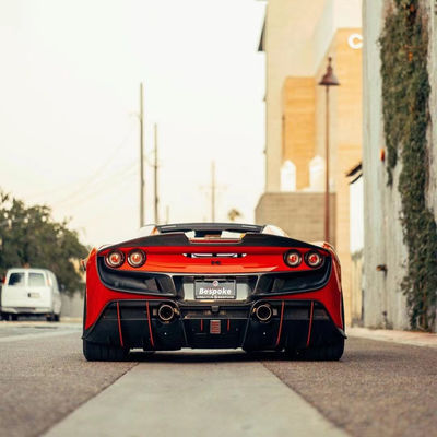 240 X 80 X 50 mm Ferrari Kit de carrocería KEYV estilo delantero divisor difusor de fibra de carbono