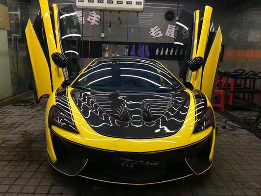 Fibra de carbono de alta calidad para McLaren 570S 540C 650S 600LT Modernizado P1 estilo de fibra de carbono seco Hood Hood