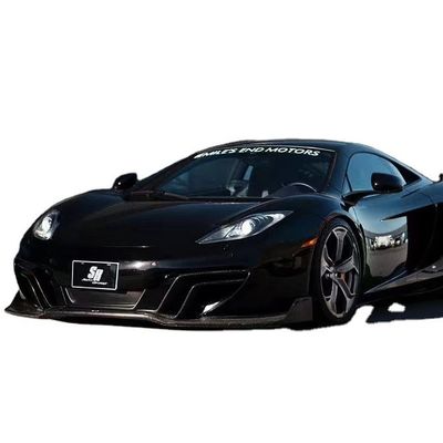 Kit de cuerpo de fibra de carbono de alta calidad de fibra de carbono para McLaren MP4-12C Mp4-12c Fibra de carbono delantera pala trasera Difusor falda lateral