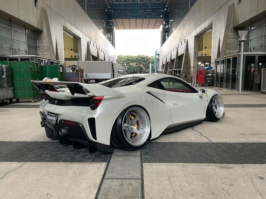 Fibra de carbono de cuerpo ancho Ferrari 488pista Spoiler de fibra de carbono de spoiler de ala
