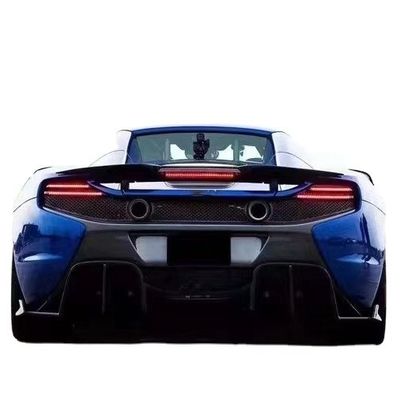 Vende como pasteles calientes para McLaren MP4-12C 625C 650S Kit de cuerpo de fibra de carbono mejorado 675LT estilo falda lateral difusor trasero