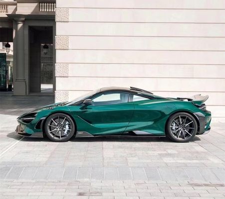 Para McLaren 720s Kit de carrocería 720S actualiza el 765LT estilo de fibra de carbono delantero y trasero parachoques spoiler Kit de carrocería