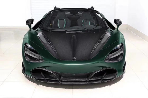 Kit de carrocería de fibra de carbono para McLaren 720S 720 mejorado estilo TOPCAR Capa delantera de la pala trasera del difusor