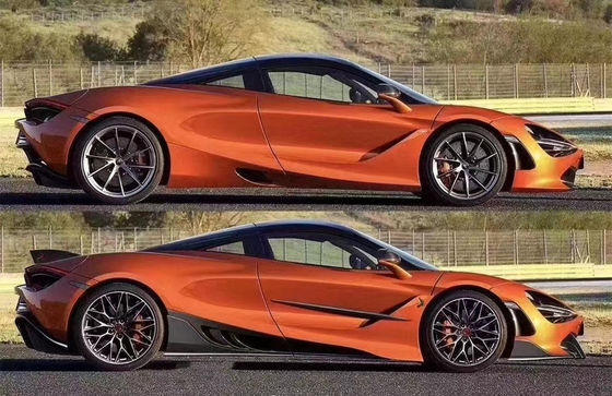 Kit de carrocería de fibra de carbono para McLaren 720S 720 mejorado estilo TOPCAR Capa delantera de la pala trasera del difusor