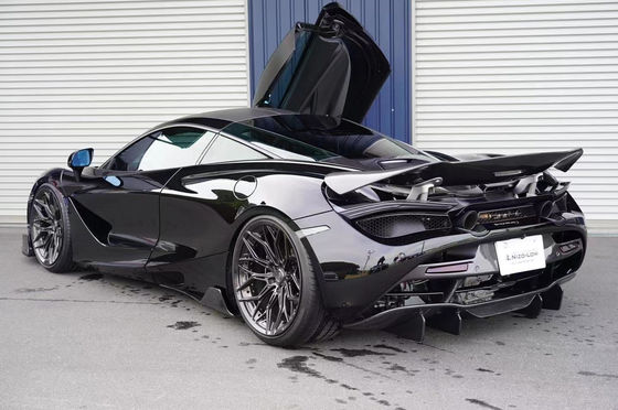 Kit de cuerpo de fibra de carbono de alta calidad de fibra de carbono para McLaren 720S 720S Fibra de carbono delantera pala trasera de difusores aletas spoiler