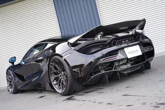 Kit de cuerpo de fibra de carbono de alta calidad de fibra de carbono para McLaren 720S 720S Fibra de carbono delantera pala trasera de difusores aletas spoiler
