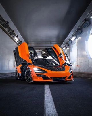 Fibra de carbono seca para McLaren 720s Kit de carrocería de fibra de carbono 720s Moderado al estilo MSY Frente y trasero del parachoques