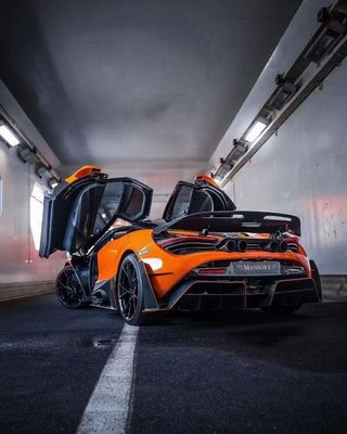 Fibra de carbono seca para McLaren 720s Kit de carrocería de fibra de carbono 720s Moderado al estilo MSY Frente y trasero del parachoques