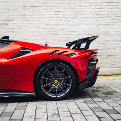 SF90FXX Ferrari SF90 Kit de carrocería delantero y trasero parachoques de automóviles faldas laterales con capucha luces traseras