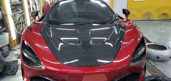 Para McLaren 720s Carbon Fiber Hood 720s mejorado NOVI estilo Carbon Fiber Hood Kit de cuerpo