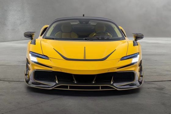 SF90 Ferrari Body Kit MSY estilo de fibra de carbono parachoque trasero spoiler labial falda lateral