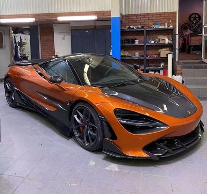 Para McLaren 720S Capó de fibra de carbono 720S mejorado Top-estilo Capó del motor de fibra de carbono