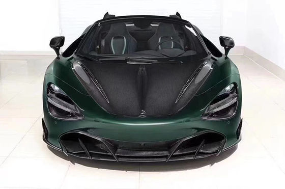 Para McLaren 720S Capó de fibra de carbono 720S mejorado Top-estilo Capó del motor de fibra de carbono