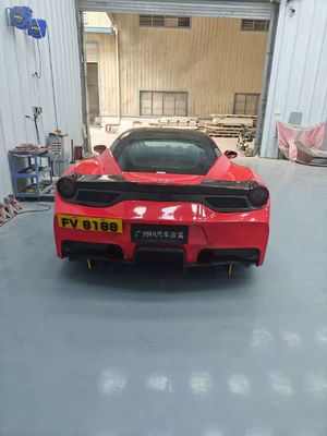 Ferrari 458 Kit de carrocería SP estilo de fibra de carbono delantero y trasero parachoque spoiler capucha 2010-2014