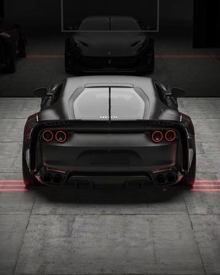812 Ferrari Body Kit de fibra de carbono cuerpo ancho 812 ZE estilo Arco de fibra de carbono