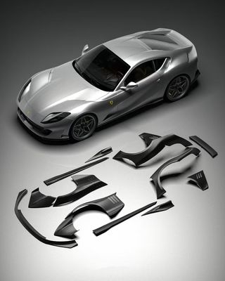 812 Ferrari Body Kit de fibra de carbono cuerpo ancho 812 ZE estilo Arco de fibra de carbono