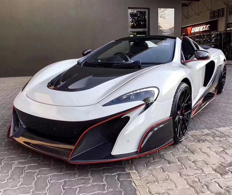 Nuevo producto para McLaren MP4-12C 650S Capó de fibra de carbono Mp4-12c 650S Capó de estilo P1 mejorado y escotilla del motor