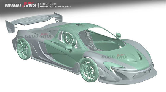 Para el kit de carrocería de McLaren P1 P1 Moderado estilo GTR delantero y trasero de amortiguadores spoilers Kit de carrocería de fibra de carbono