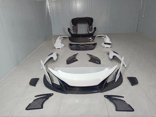 Partes de carbono para el parachoques delantero de automóviles para Mclaren Mp4 12C 625c 650S Actualización a 675LT Style Body Kit
