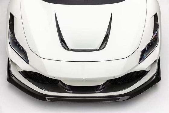 F8 Ferrari Carbon Car Body Kit VOS Estilo PP Fibra de carbono Spoiler de la cara del coche