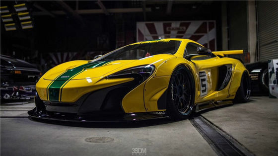 Para McLaren 650S 625c Kit de carrocería ancha 650S 625c actualiza el LB estilo delantero y trasero del parachoques spoiler Widebody Kit