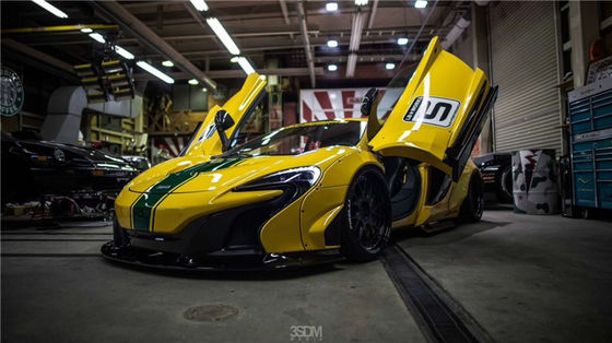 Para McLaren 650S 625c Kit de carrocería ancha 650S 625c actualiza el LB estilo delantero y trasero del parachoques spoiler Widebody Kit