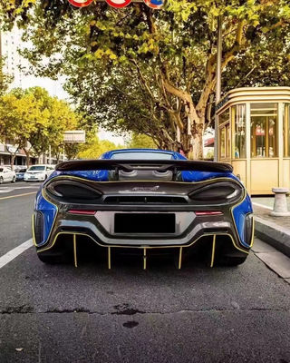 Repuestos de automóviles para McLaren 540c 570s 570gt Kit de carrocería de fibra de carbono 540c 570s 570gt Kit de carrocería de estilo 600LT mejorado 600LT Spoiler