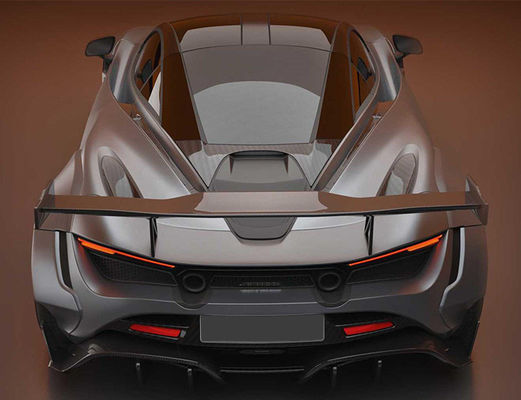 Fibra de carbono seca para McLaren 720s Spoiler de fibra de carbono 720s Ala de spoiler de fibra de carbono mejorada al estilo PD