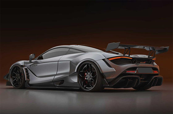 Fibra de carbono seca para McLaren 720s Spoiler de fibra de carbono 720s Ala de spoiler de fibra de carbono mejorada al estilo PD