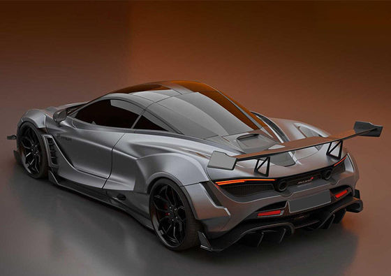 Fibra de carbono seca para McLaren 720s Spoiler de fibra de carbono 720s Ala de spoiler de fibra de carbono mejorada al estilo PD