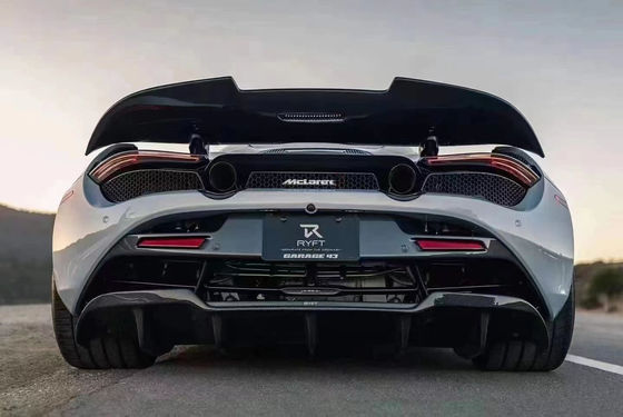 Cuerpo ancho de fibra de carbono Mclaren RYFT estilo de labio difusor de spoiler