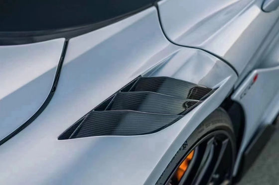 Cuerpo ancho de fibra de carbono Mclaren RYFT estilo de labio difusor de spoiler