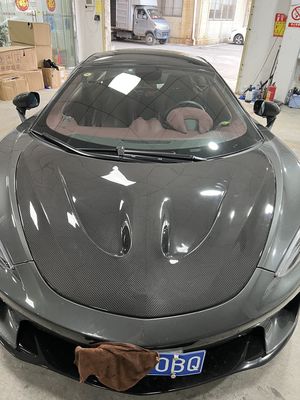 GT Mclaren Body Kit P1 estilo Capó del motor de fibra de carbono
