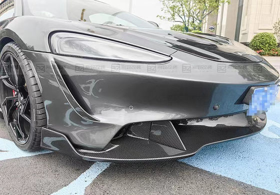 Plastico negro McLaren GT Kit de carrocería Parachoques Spoiler del lado de la falda capucha