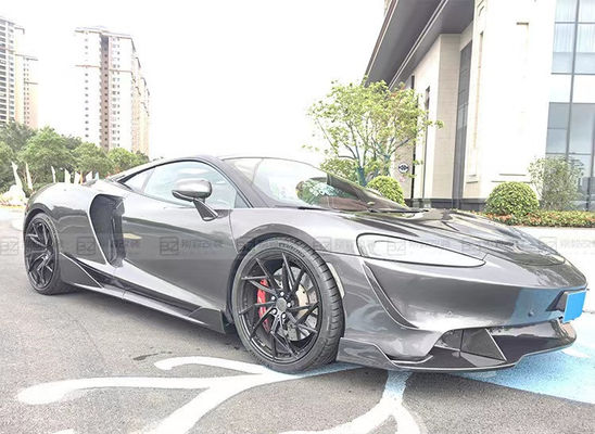 Plastico negro McLaren GT Kit de carrocería Parachoques Spoiler del lado de la falda capucha