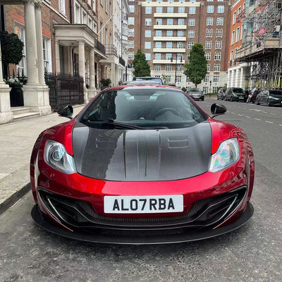 MP4 12C Kit de cuerpo Mclaren MSY estilo delantero trasero parachoques spoiler widebody Kit Rojo Negro