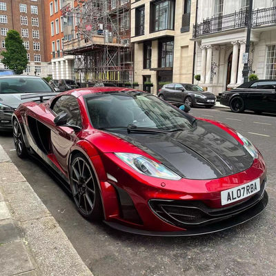 MP4 12C Kit de cuerpo Mclaren MSY estilo delantero trasero parachoques spoiler widebody Kit Rojo Negro