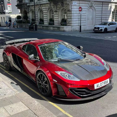 MP4 12C Kit de cuerpo Mclaren MSY estilo delantero trasero parachoques spoiler widebody Kit Rojo Negro
