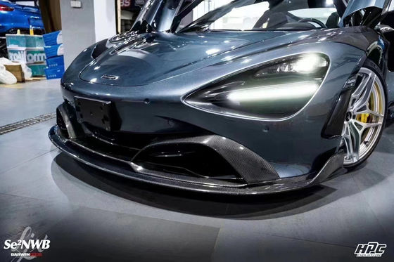 720s Kit de cuerpo de McLaren Blacksail estilo delantero parachoques spoiler de labio capó protector
