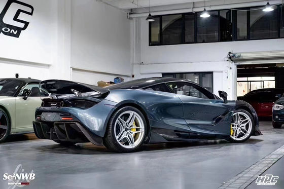 720s Kit de cuerpo de McLaren Blacksail estilo delantero parachoques spoiler de labio capó protector