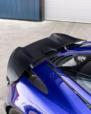 Blue 720s Kit de cuerpo ancho McLaren Fibra de carbono delantera de labio difusor