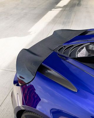 Blue 720s Kit de cuerpo ancho McLaren Fibra de carbono delantera de labio difusor
